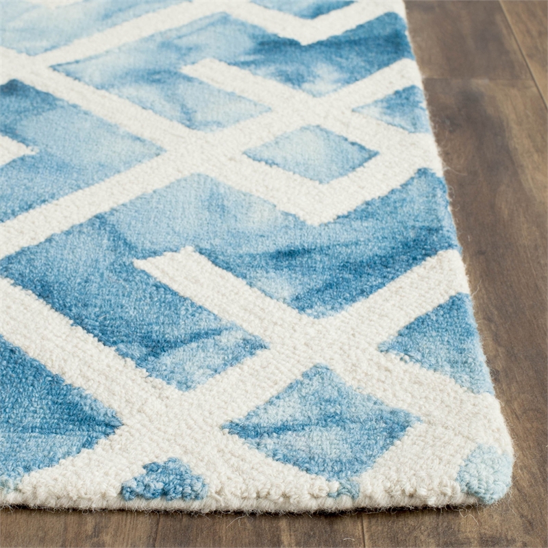 Safavieh Dip Dyed Blue Contemporary Rug - 8' x 10'