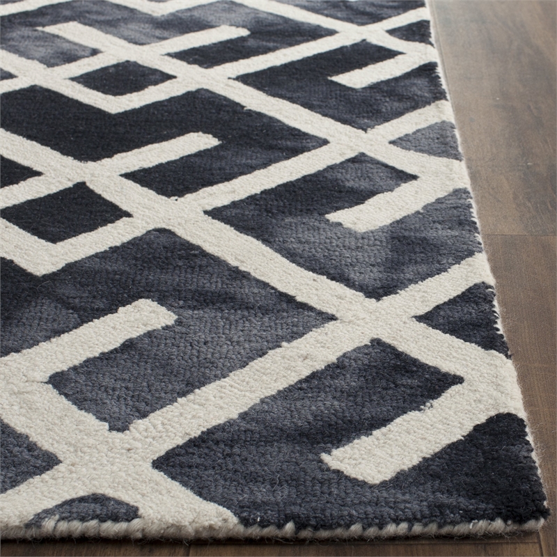 Safavieh Dip Dyed Graphite Contemporary Rug - 4' x 6'