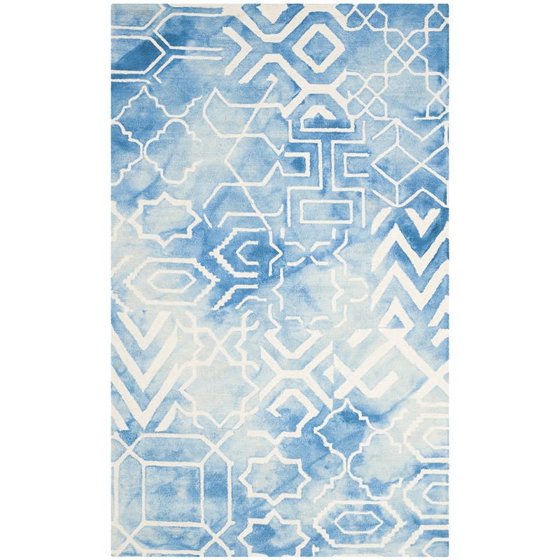Safavieh Dip Dyed Blue Contemporary Rug - 6' x 9'