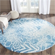 Safavieh Dip Dyed Blue Contemporary Rug - Round 5'