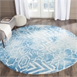 Safavieh Dip Dyed Blue Contemporary Rug - Round 7'