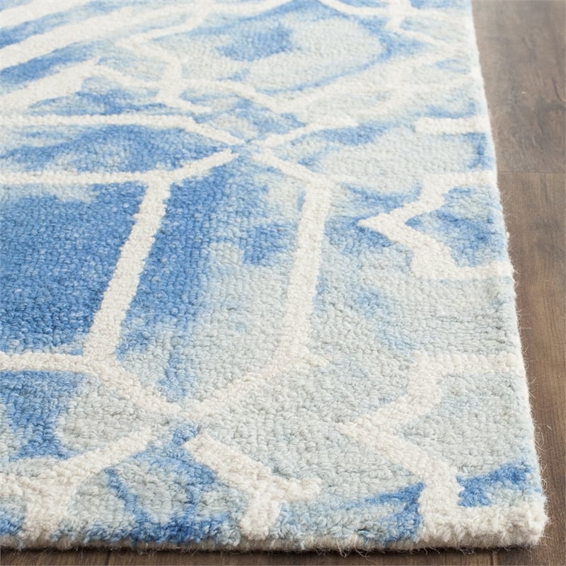 Safavieh Dip Dyed Blue Contemporary Rug - Runner 2'3