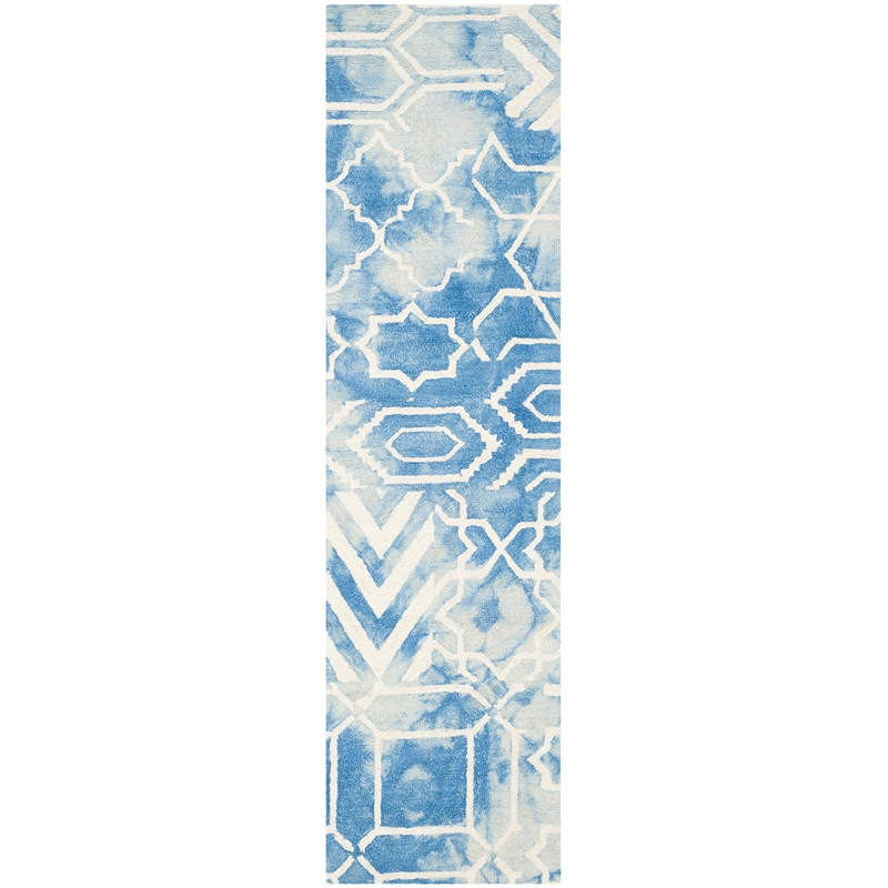 Safavieh Dip Dyed Blue Contemporary Rug - Runner 2'3