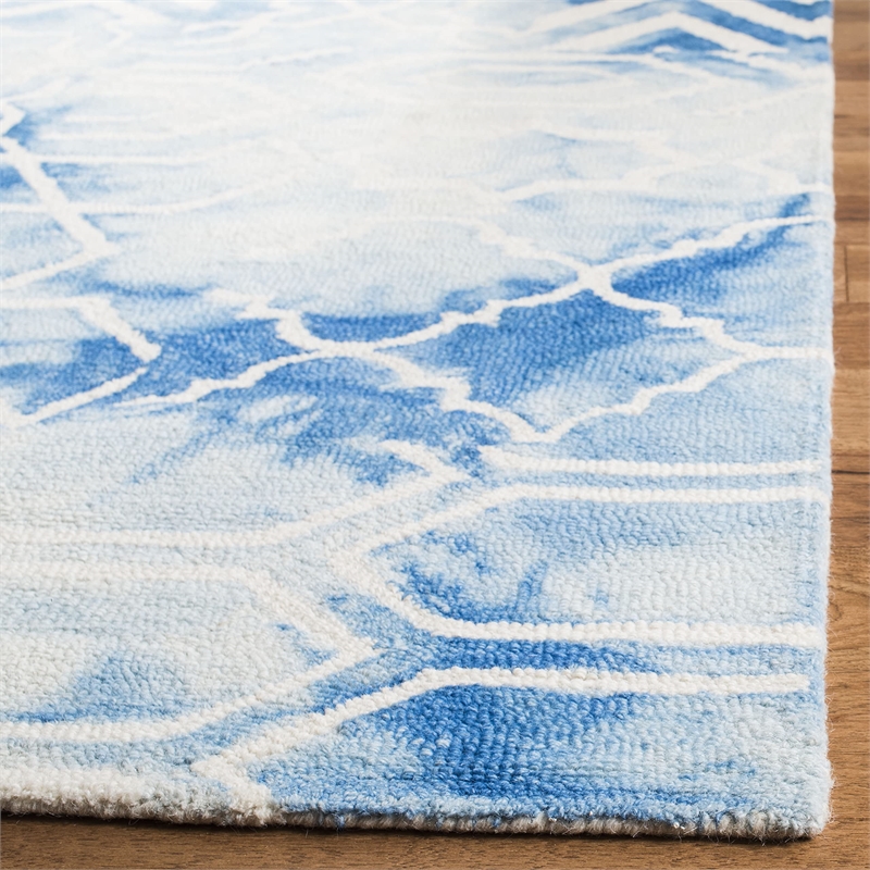 Safavieh Dip Dyed Blue Contemporary Rug - Runner 2'3