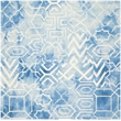 Safavieh Dip Dyed Blue Contemporary Rug - Square 7'