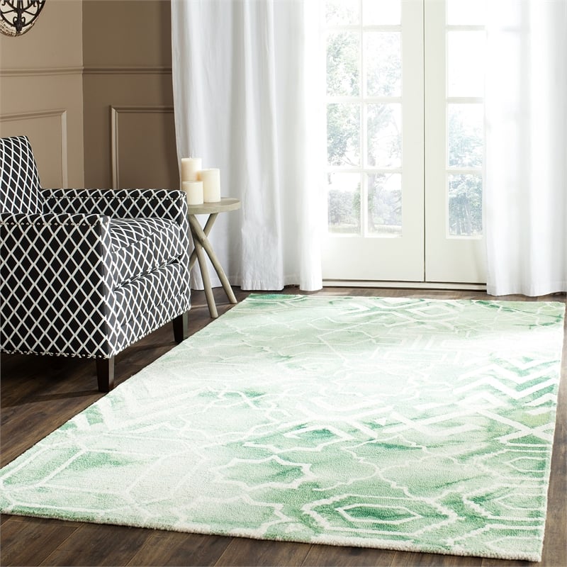 Safavieh Dip Dyed Green Contemporary Rug - 3' x 5'