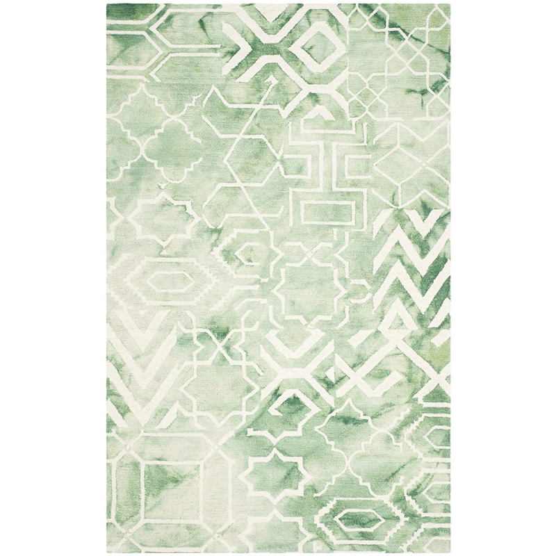 Safavieh Dip Dyed Green Contemporary Rug - 6' x 9'