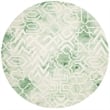 Safavieh Dip Dyed Green Contemporary Rug - Round 5'