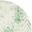 Safavieh Dip Dyed Green Contemporary Rug - Round 5'