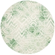 Safavieh Dip Dyed Green Contemporary Rug - Round 7'