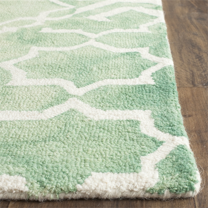 Safavieh Dip Dyed Green Contemporary Rug - Square 5'