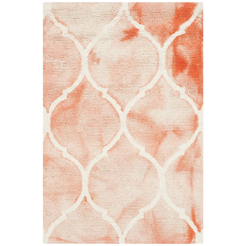 Safavieh Dip Dyed Orange Contemporary Rug - 2' x 3'