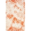 Safavieh Dip Dyed Orange Contemporary Rug - 4' x 6'