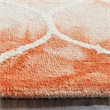 Safavieh Dip Dyed Orange Contemporary Rug - 5' x 8'