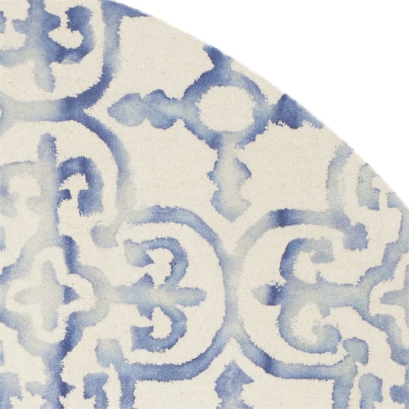 Safavieh Dip Dyed Ivory Contemporary Rug - Round 7'