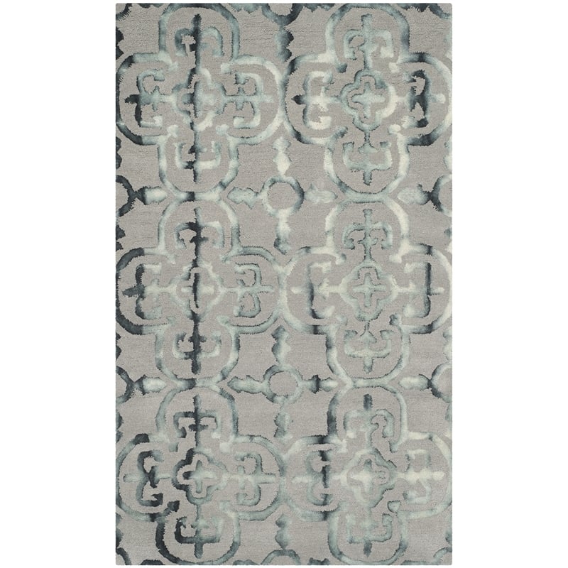 Safavieh Dip Dyed Grey Contemporary Rug - 4' x 6'