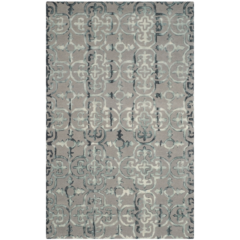 Safavieh Dip Dyed Grey Contemporary Rug - 5' x 8'