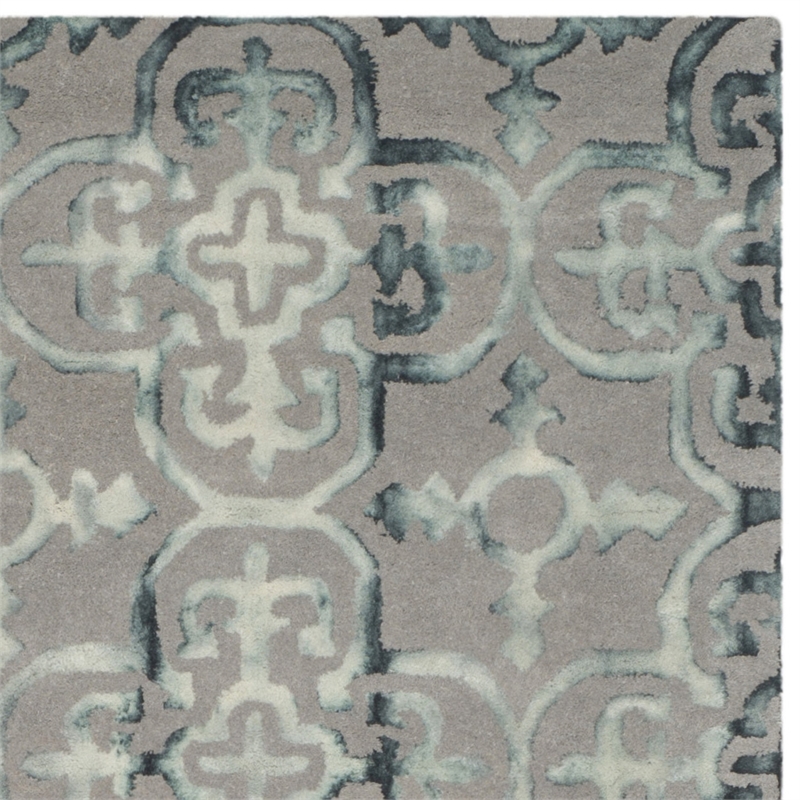 Safavieh Dip Dyed Grey Contemporary Rug - 6' x 9'