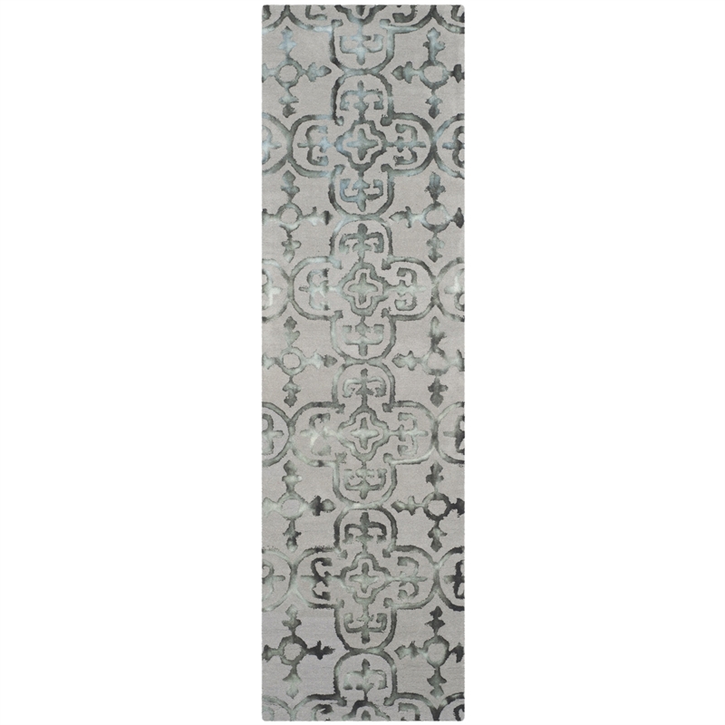 Safavieh Dip Dyed Grey Contemporary Rug - Runner 2'3