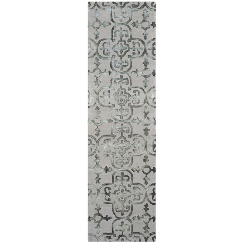 Safavieh Dip Dyed Grey Contemporary Rug - Runner 2'3