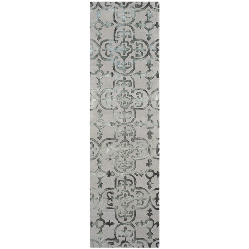 Safavieh Dip Dyed Grey Contemporary Rug - Runner 2'3