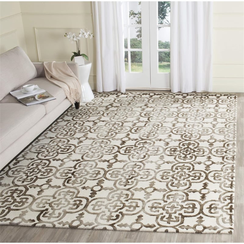 Safavieh Dip Dyed Ivory Contemporary Rug - 8' x 10'