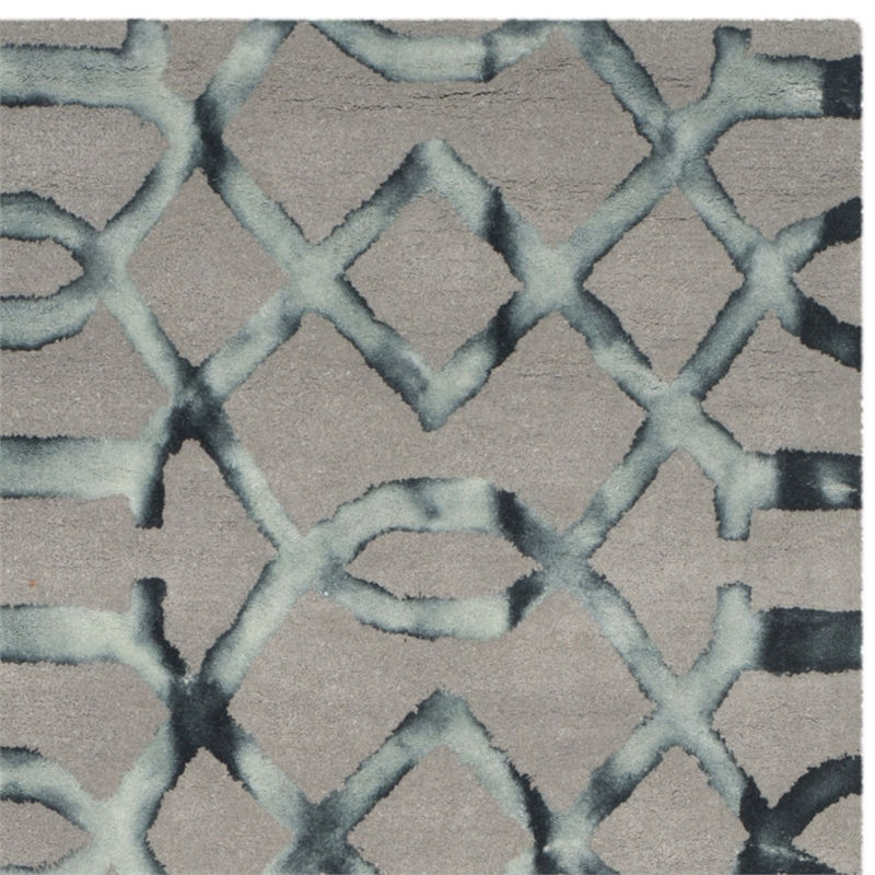 Safavieh Dip Dyed Grey Contemporary Rug - 4' x 6'