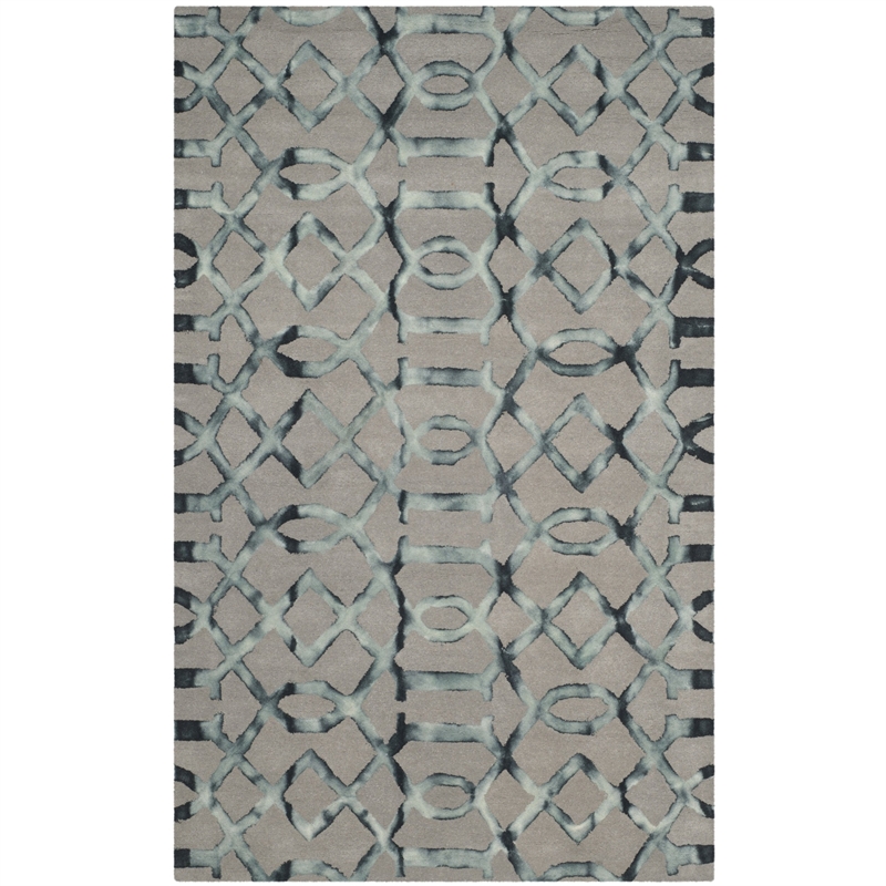 Safavieh Dip Dyed Grey Contemporary Rug - 5' x 8'