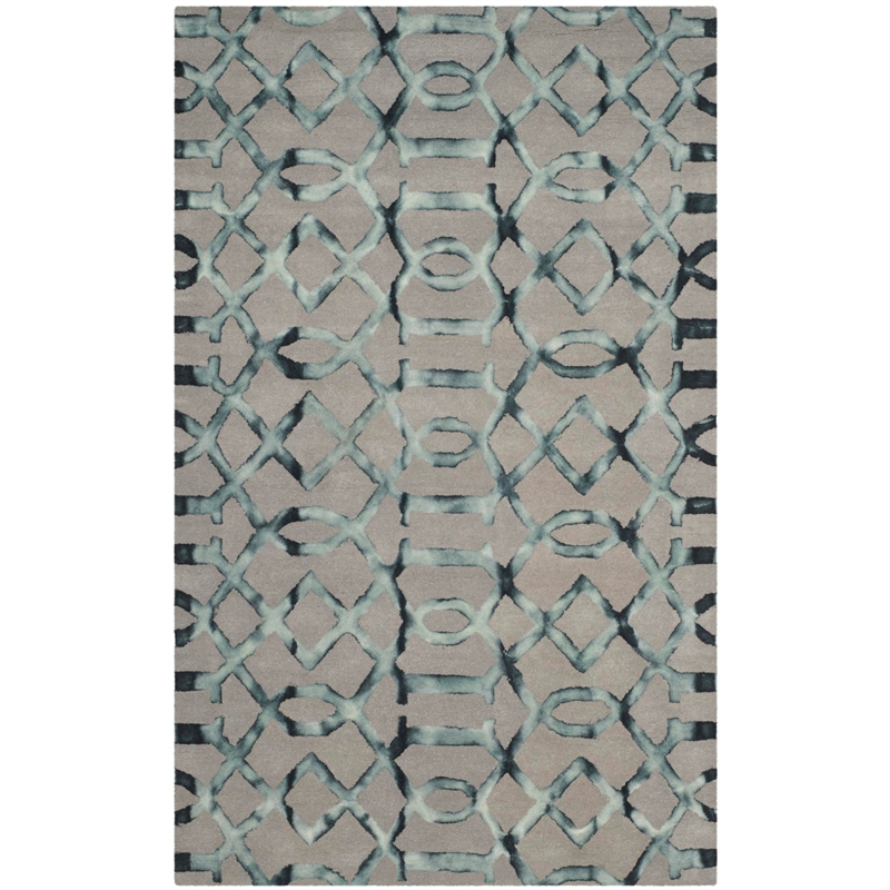 Safavieh Dip Dyed Grey Contemporary Rug - 6' x 9'