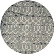 Safavieh Dip Dyed Grey Contemporary Rug - Round 7'