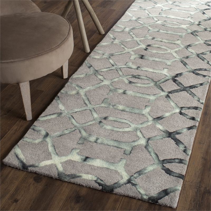 Safavieh Dip Dyed Grey Contemporary Rug - Runner 2'3