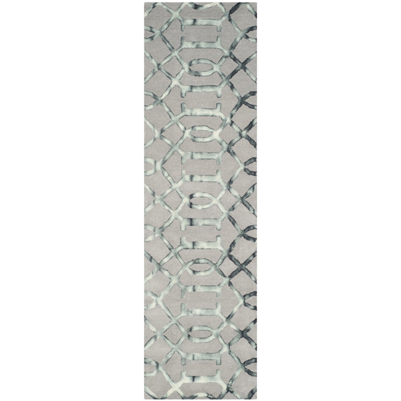Safavieh Dip Dyed Grey Contemporary Rug - Runner 2'3