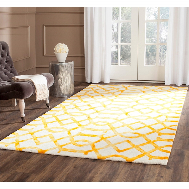 Safavieh Dip Dyed Ivory Contemporary Rug - 9' x 12'