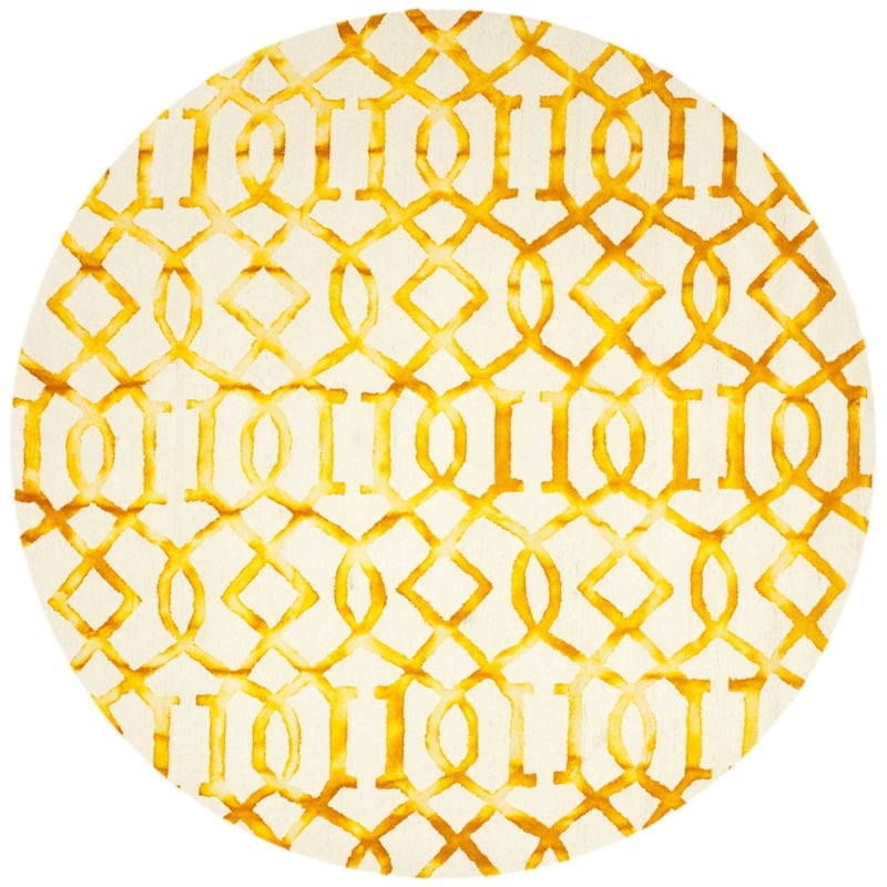 Safavieh Dip Dyed Ivory Contemporary Rug - Round 7'