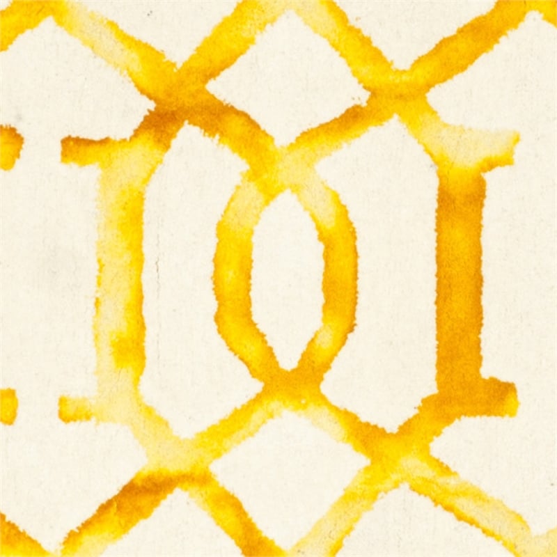 Safavieh Dip Dyed Ivory Contemporary Rug - Round 7'