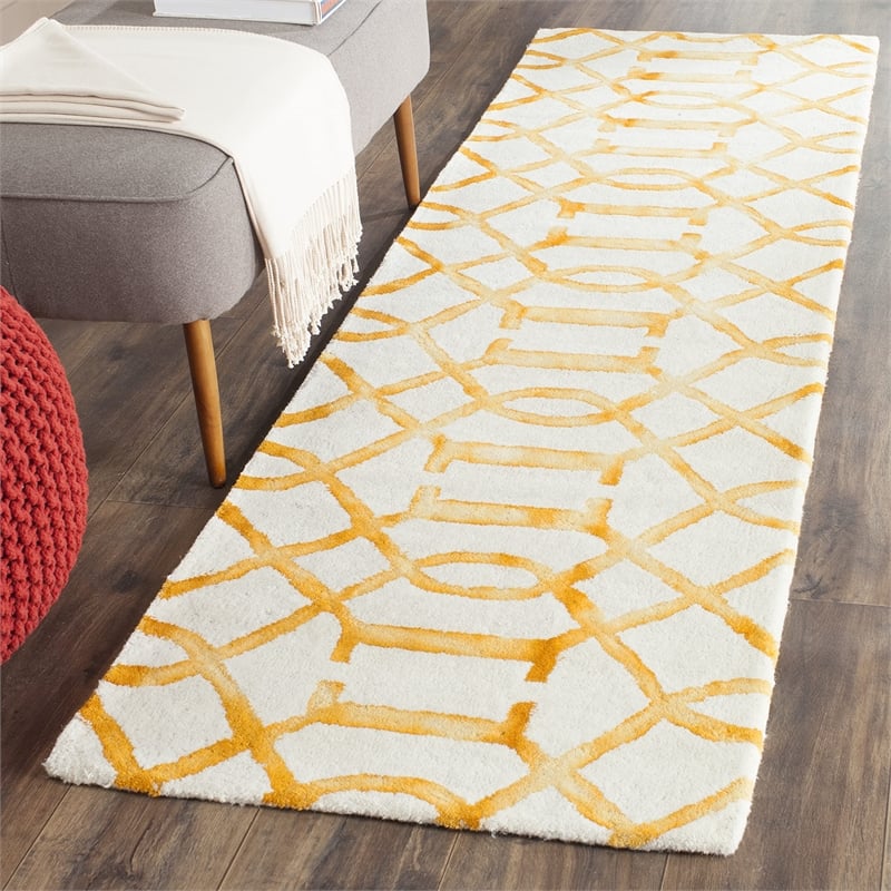 Safavieh Dip Dyed Ivory Contemporary Rug - Runner 2'3