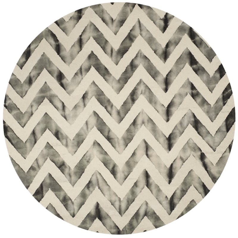 Safavieh Dip Dyed Ivory Contemporary Rug - Round 7'