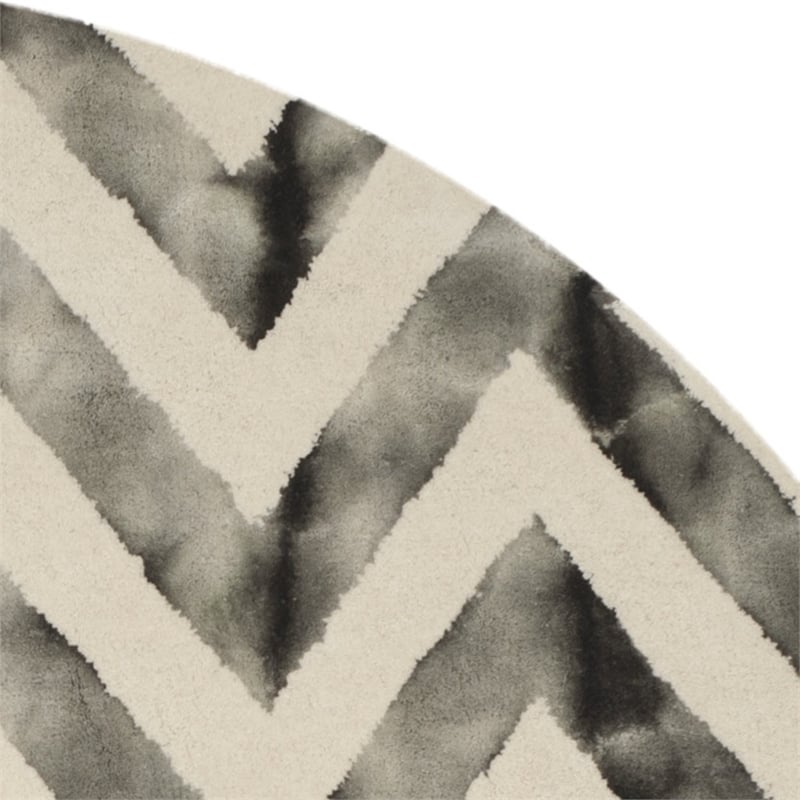 Safavieh Dip Dyed Ivory Contemporary Rug - Round 7'