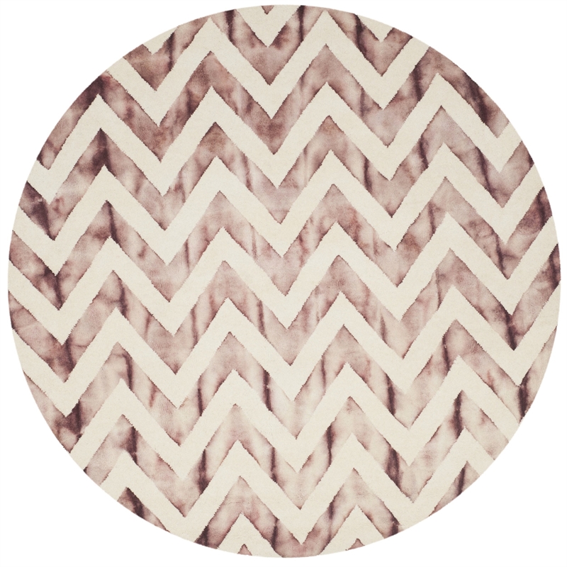 Safavieh Dip Dyed Ivory Contemporary Rug - Round 7'