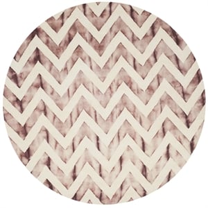 Safavieh Dip Dyed Ivory Contemporary Rug - Round 7'
