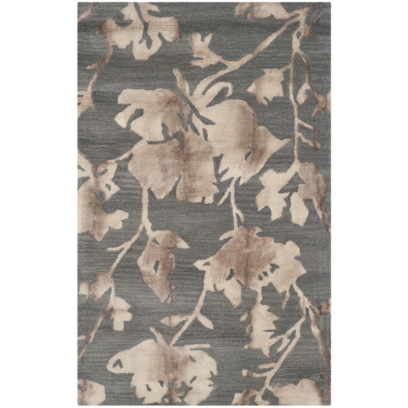Safavieh Dip Dyed Grey Contemporary Rug - 3' x 5'