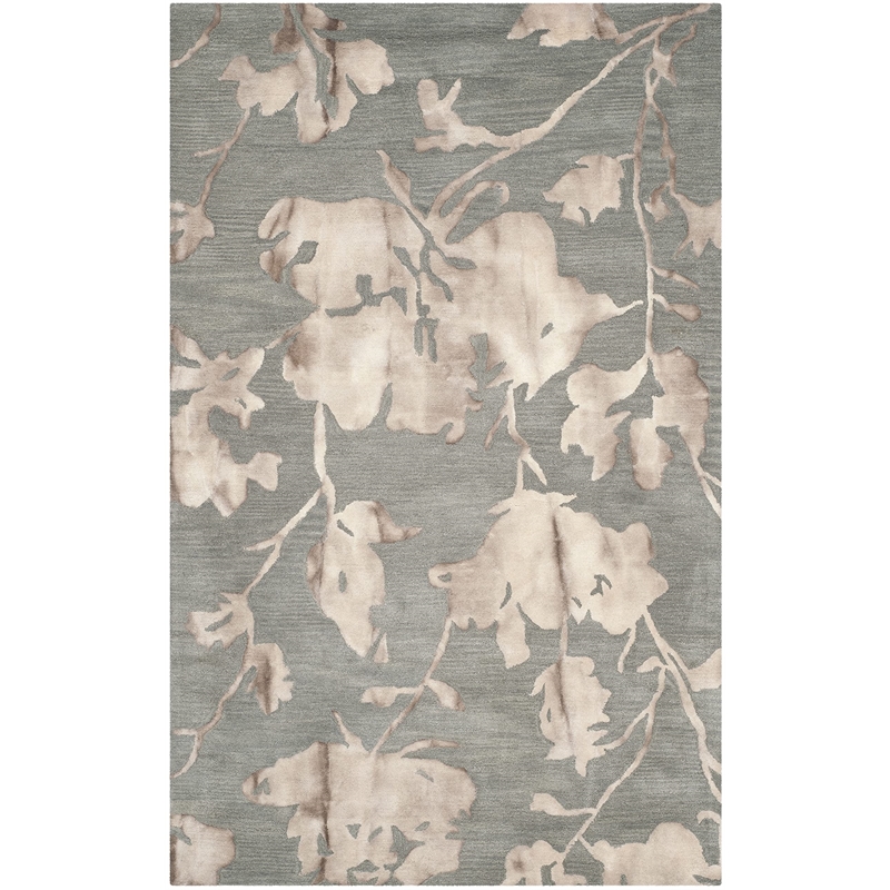 Safavieh Dip Dyed Grey Contemporary Rug - 4' x 6'
