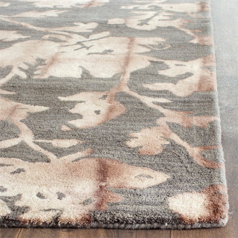 Safavieh Dip Dyed Grey Contemporary Rug - 5' x 8'