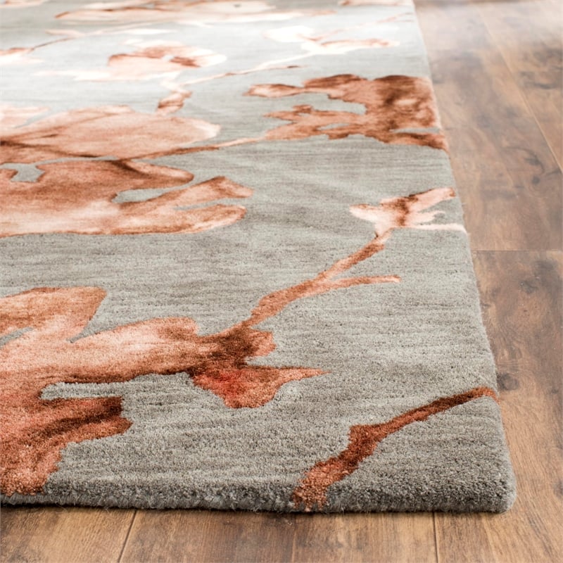 Safavieh Dip Dyed Grey Contemporary Rug - 5' x 8'