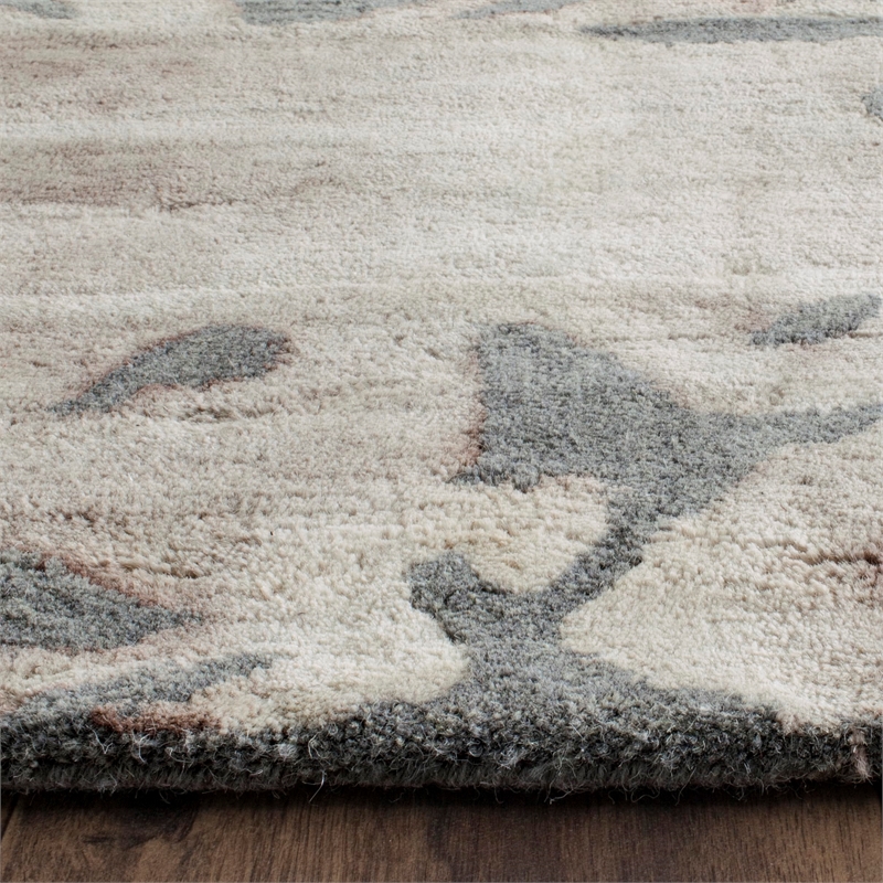 Safavieh Dip Dyed Grey Contemporary Rug - 6' x 9'