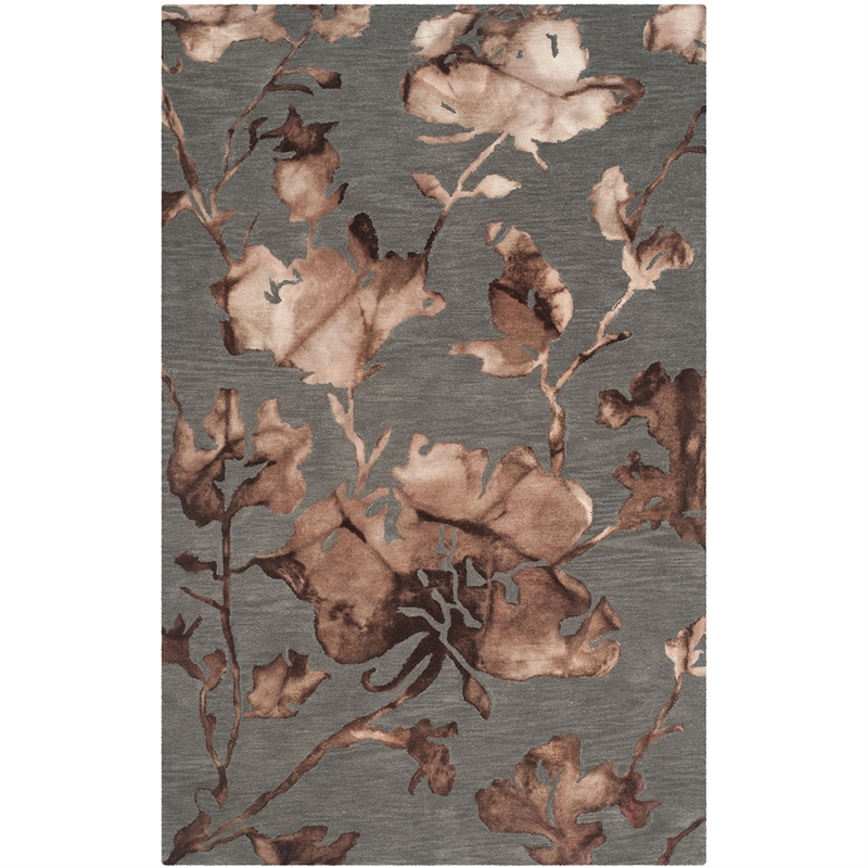 Safavieh Dip Dyed Grey Contemporary Rug - 9' x 12'