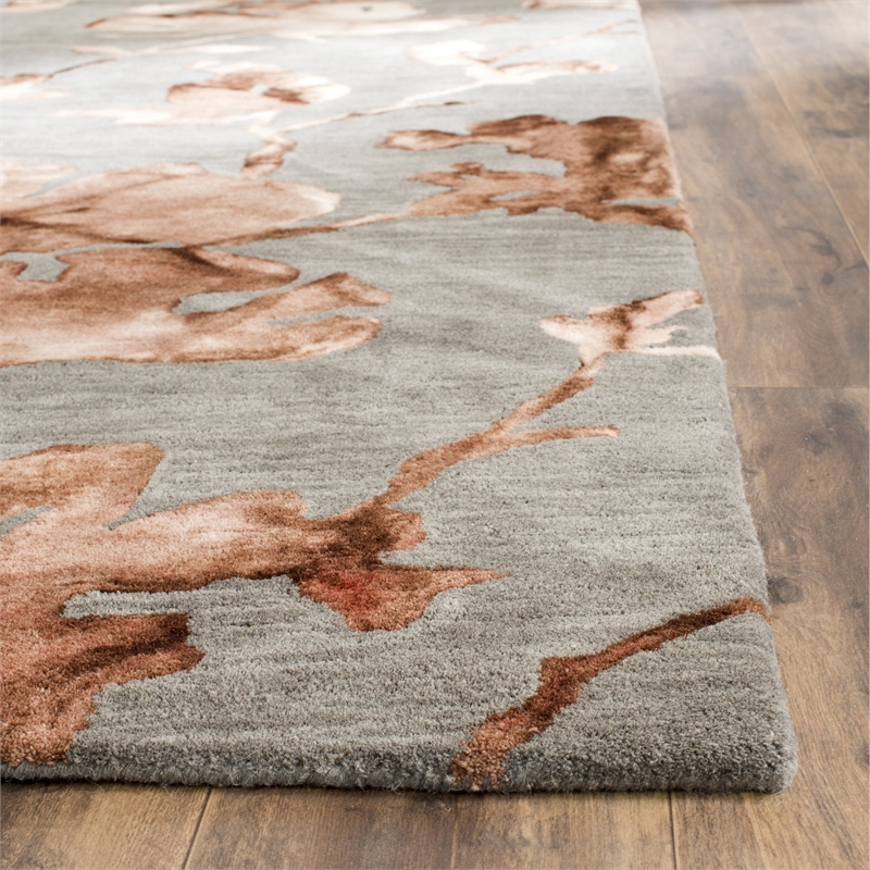 Safavieh Dip Dyed Grey Contemporary Rug - 9' x 12'