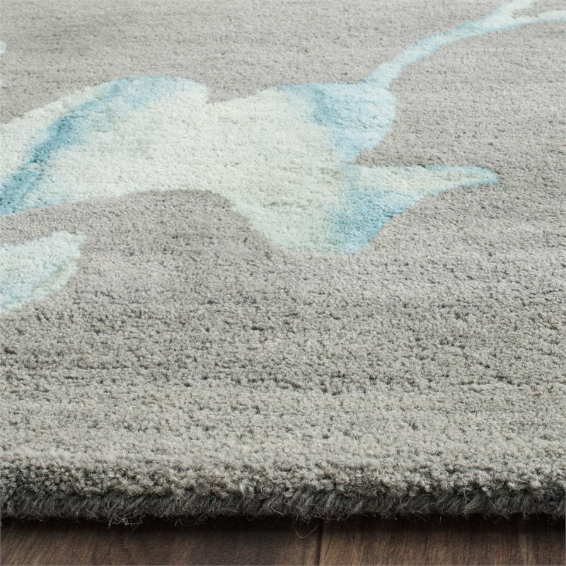 Safavieh Dip Dyed Grey Contemporary Rug - 2' x 3'
