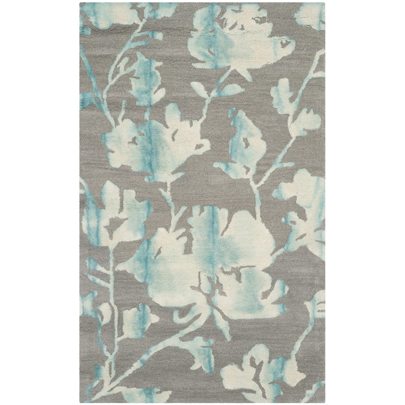 Safavieh Dip Dyed Grey Contemporary Rug - 3' x 5'