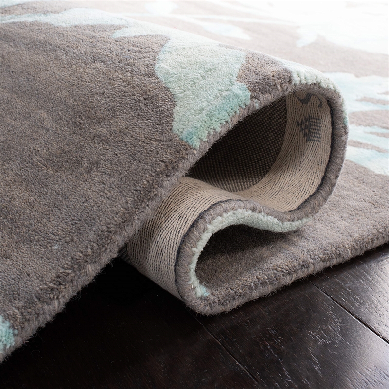 Safavieh Dip Dyed Grey Contemporary Rug - 6' x 9'